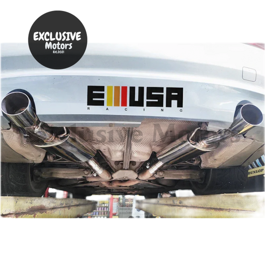 Ss Exhaust Muffler wTips for 2007-2013 BMW E90/E92/E93 335IS (N54/N55 Engines)