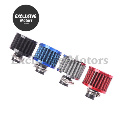 Universal 12mm Car Air Filter for Cold Air Intake - High Flow Mini Breather