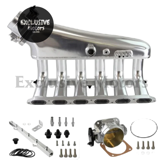 Billet Intake Manifold w/ Fuel Rail + Throttle Body for BMW E36 E46 325i 328i