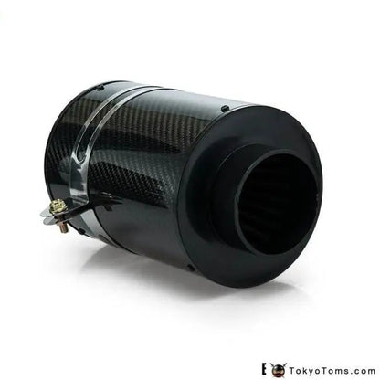 Universal Cold Feed Induction Kit & Carbon Fibre Air Intake Filter Box Without Fan For BMW Mini Cooper S R53 - Tokyo Tom's
