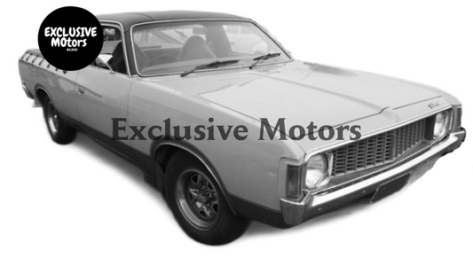 Chrome Lock Strips Rubber Kit for Chrysler Valiant Ute (1973-1981)