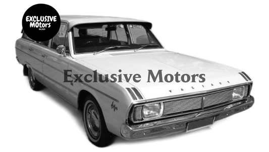 Rubber Kit Black Lock Strips for Chrysler Valiant Safari Wagon (1967-1971)