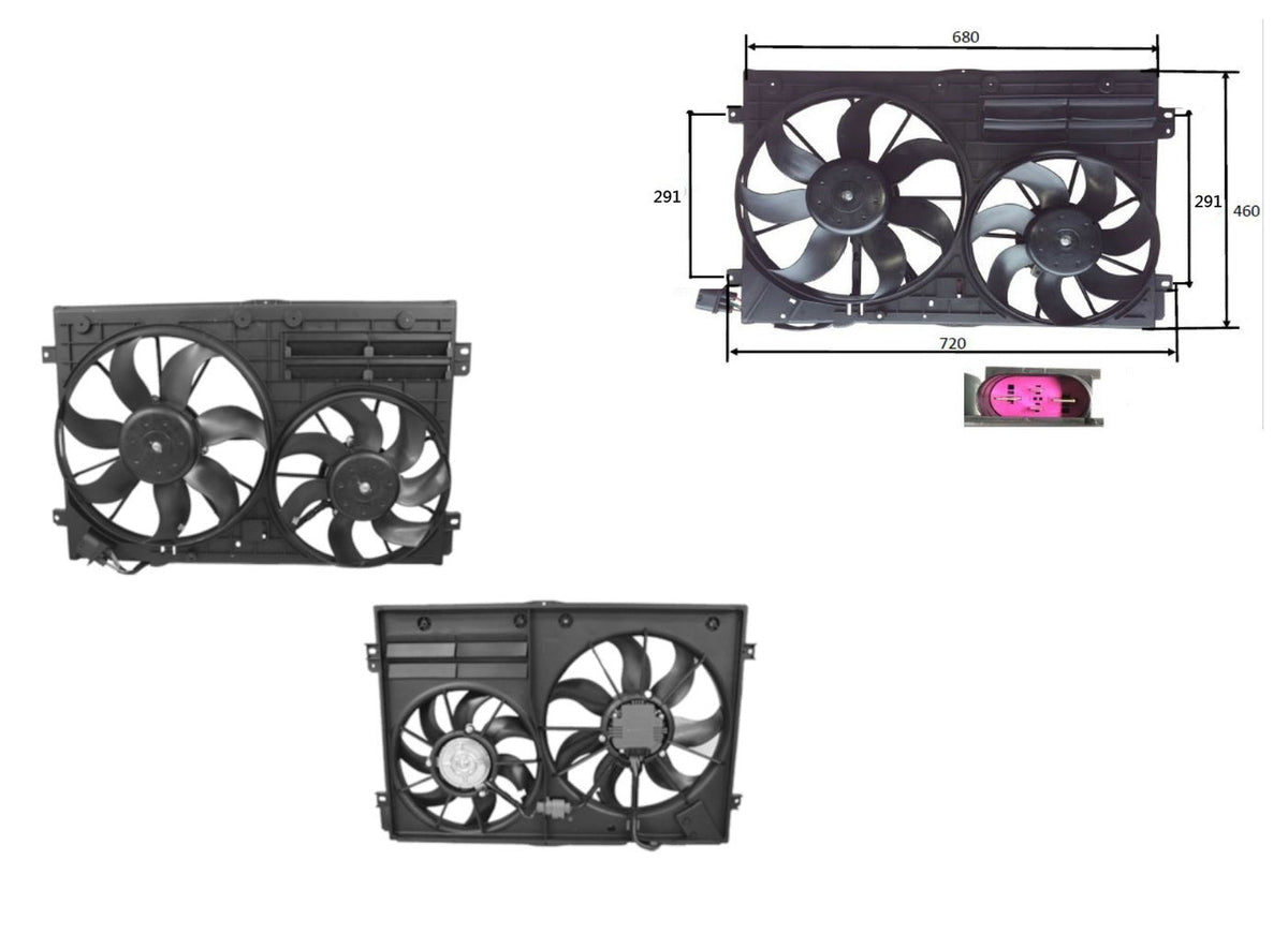 Radiator Fan for Volkswagen Golf MK6 (2008-2013) – Exclusive Motors