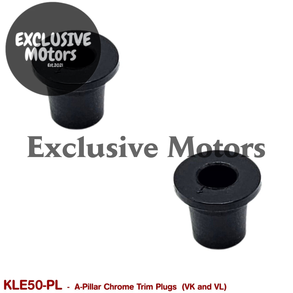 A PILLAR CHROME TRIM PLUGS for VK VL - HOLDCOM AUTO PARTS