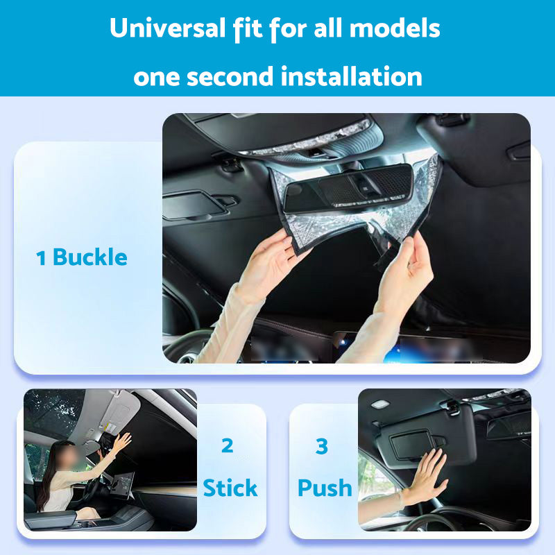 WindScreen Sun Shade Suitable for Toyota RAV4 19-24 6 Layer Thick UV Protection-1