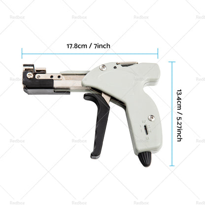 Stainless Steel Cable Tie Gun Tool Automatic Tightener Tensioner Cutter-4