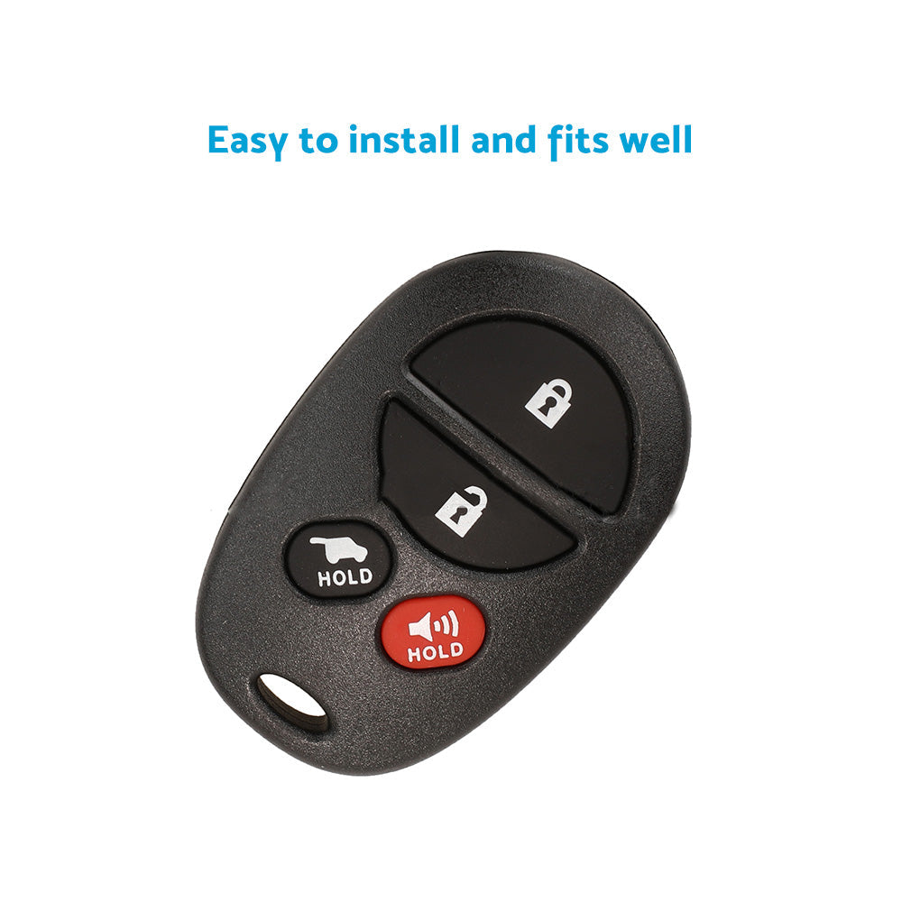 315 MHz Remote Car Key with Battery Suitable For Toyota Aurion Kluger 2006-2013-4
