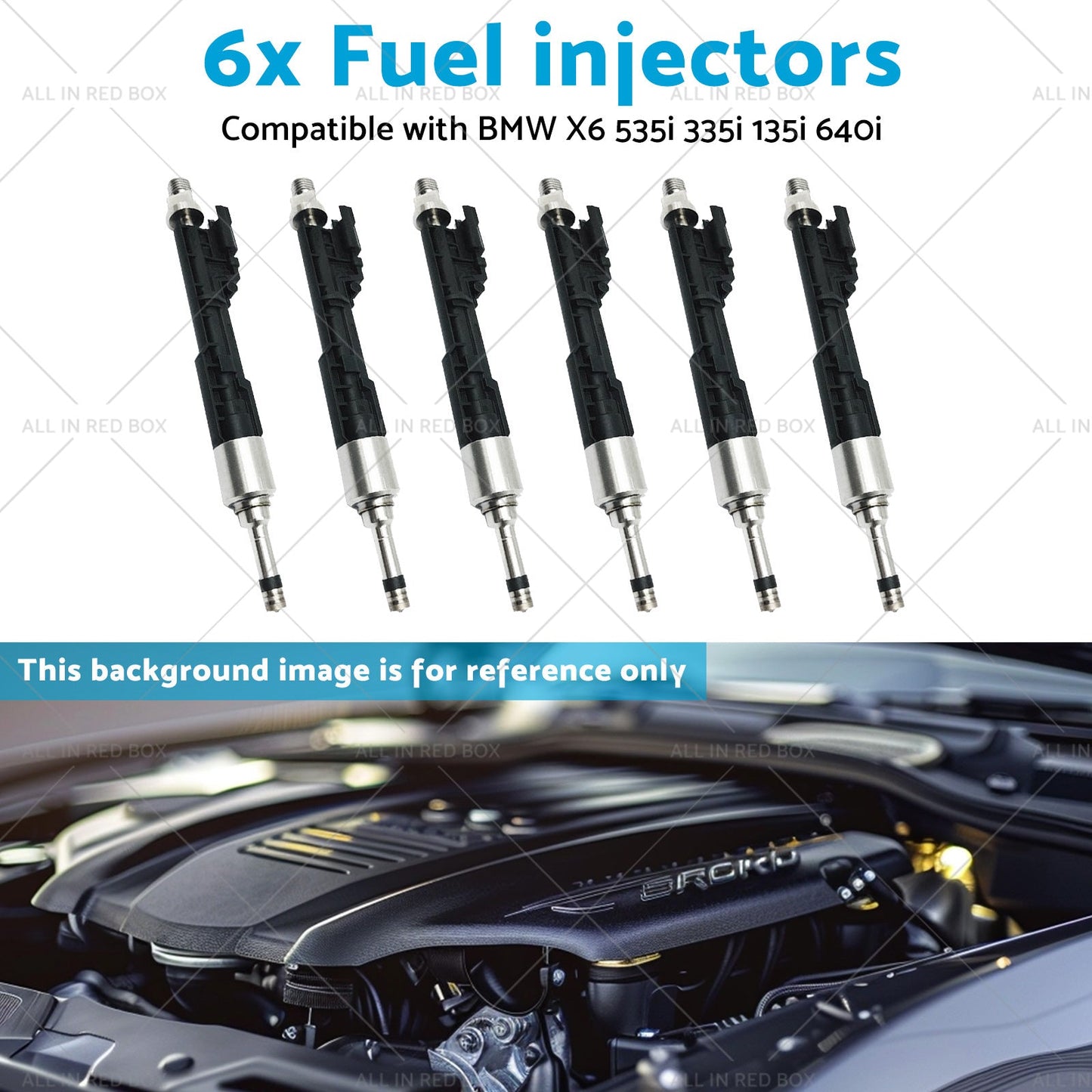 13647597870 0261500109 6x Fuel injectors Suitable for BMW X6 535i 335i 135i 3. 0L