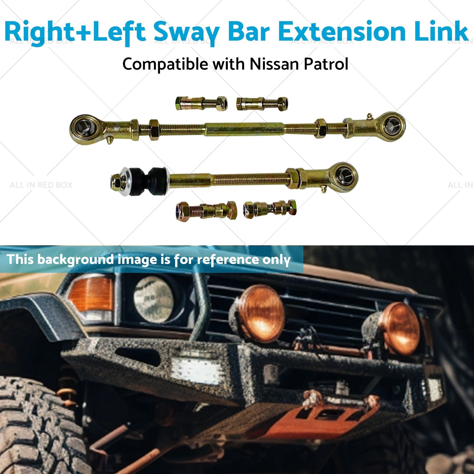 Rear Right Left Sway Bar Extension Link for 2 inch -8 inch  Suitable for Nissan Patrol GQ-4