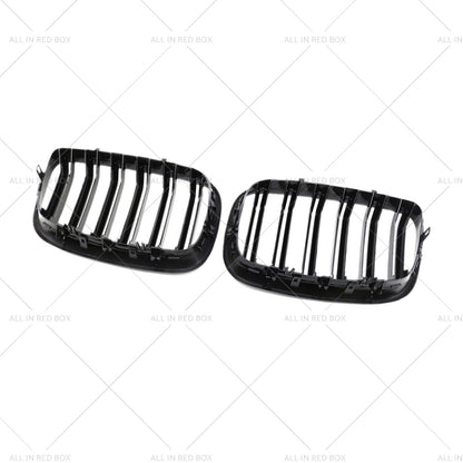 2pc Front Grill Grille Gloss Black Suitable for BMW E70 X5 E71 X6 2007-2013