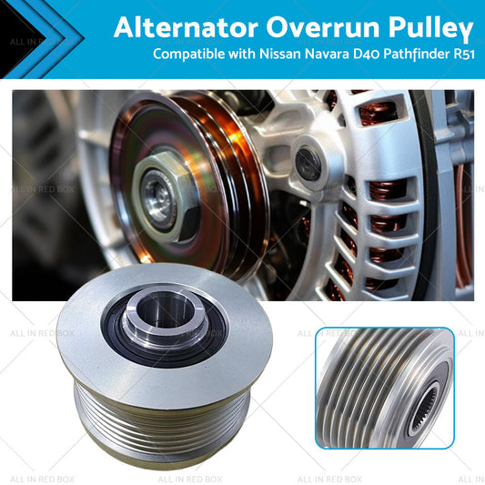 Alternator Overrunning Pulley Suitable For Nissan Navara D40 Pathfinder R51 2. 5L-0