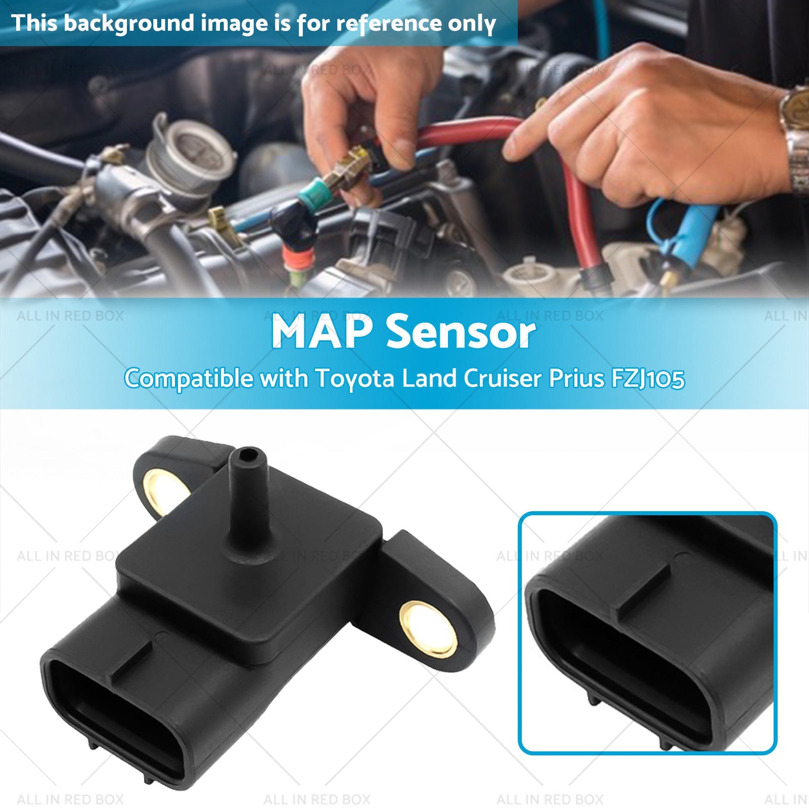 MAP Sensor Suitable for Toyota Land Cruiser Prius FZJ105 FZJ78 79 NHW11 1NZ-FXE-2