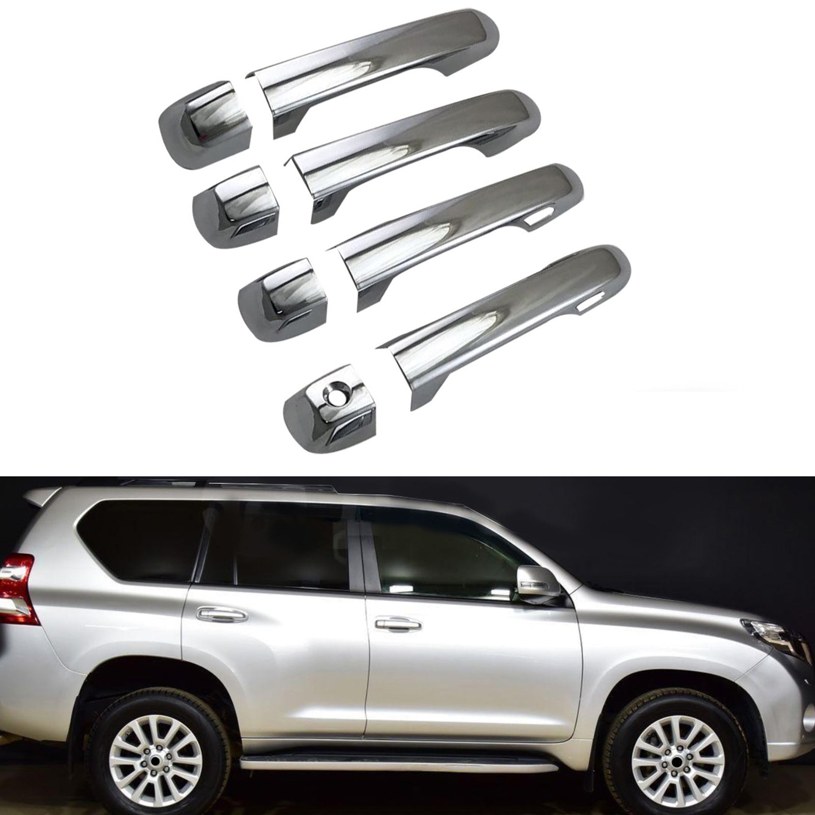 Door Handle Cover+Bowl Trim Suitable for 
Toyota Land Cruiser Prado  10-19-3
