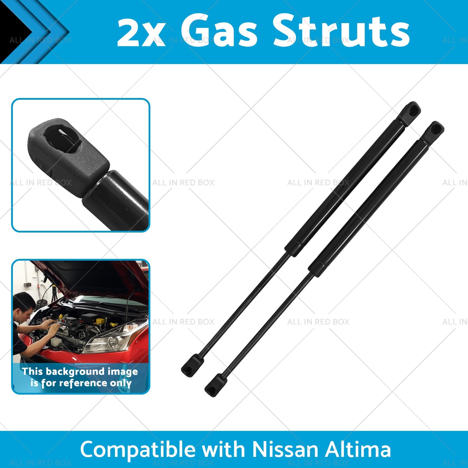2x Gas Struts Suitable for Nissan Altima Bonnet L33 3TSOA 268N 2013-2018-1