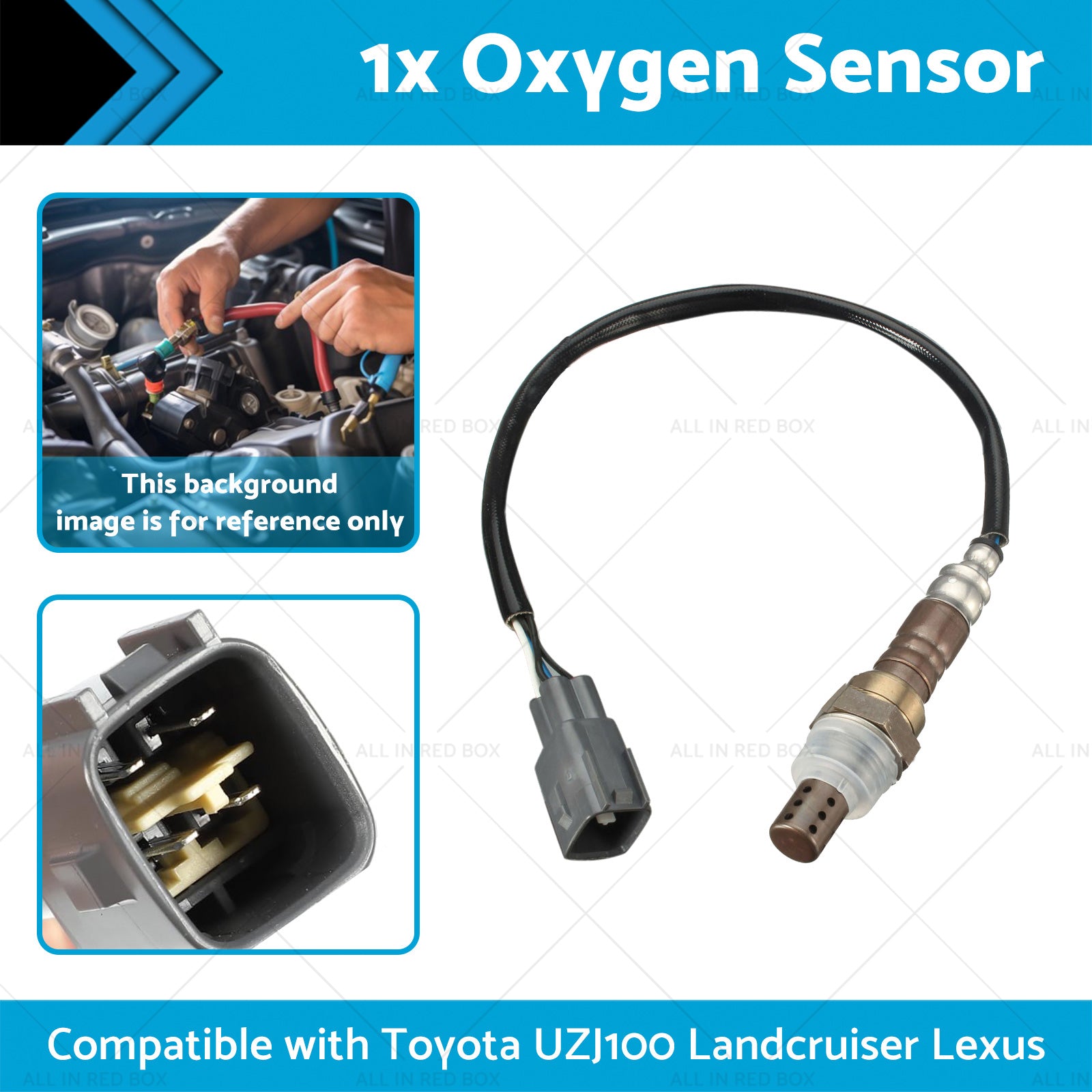 Oxygen Sensor Suitable for Toyota UZJ100 Landcruiser UZJ100 Pre-Cat Lexus LX470-1