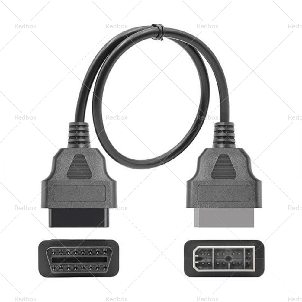 For Nissan 14 Pin OBD1 to 16 Pin OBD2 Car Diagnostic Connector Adapter Cable-4