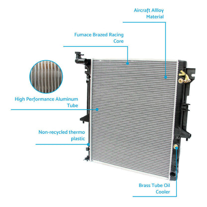 Radiator Suitable For Mitsubishi Triton ML MN / Express L400 2.4L 2.5L 3.2L 3.5L Turbo Diesel 2006-On-3