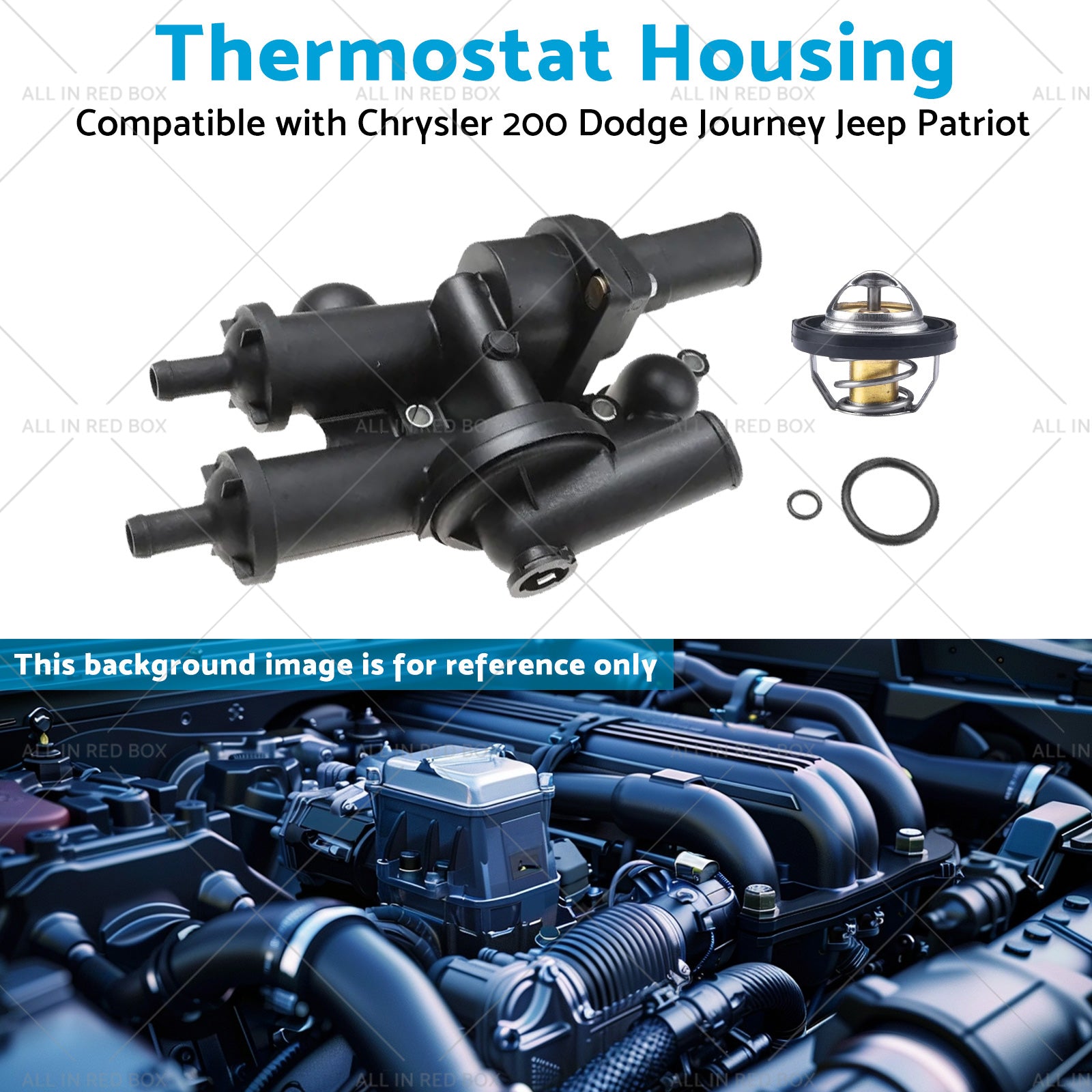Thermostat Housing Suitable for 07-18 Chrysler 200 Dodge Journey Jeep Patriot-4