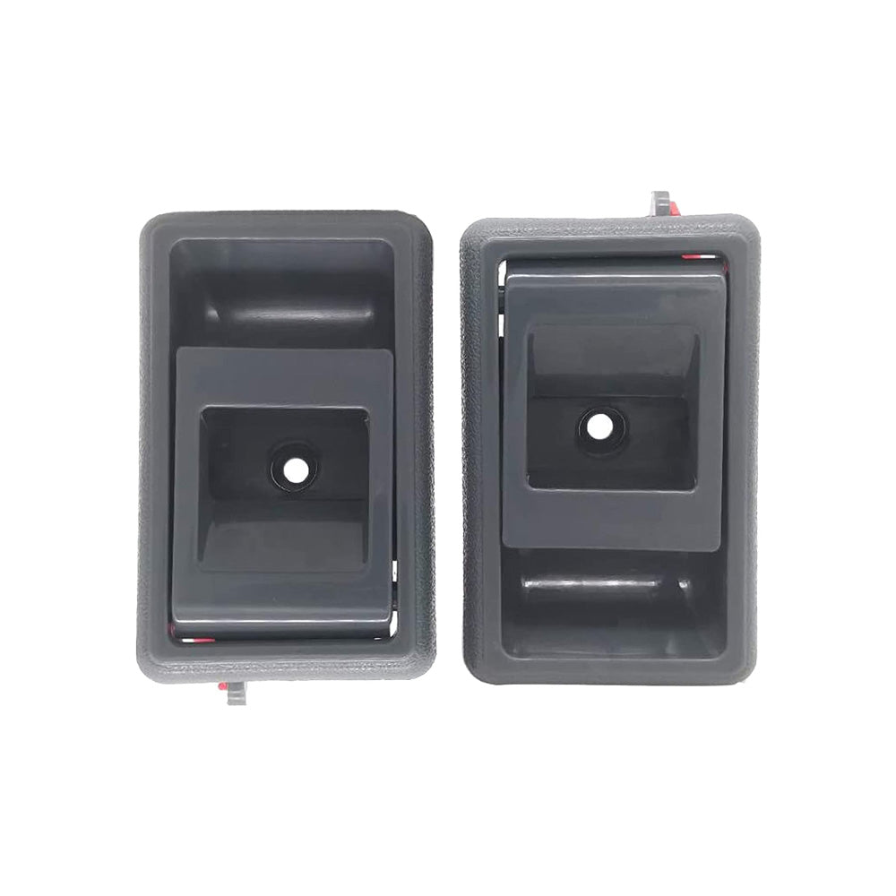 Pair Inner Door Handle Grey Suitable For Toyota Landcruiser 75 78 79 Series Front / Rear-0