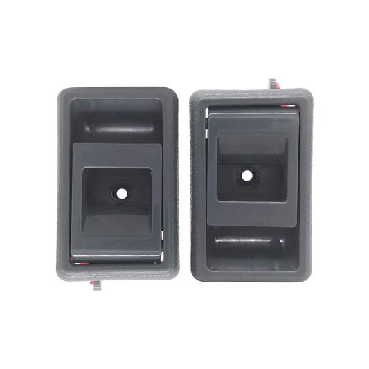 Pair Inner Door Handle Grey Suitable For Toyota Landcruiser 75 78 79 Series Front / Rear-0