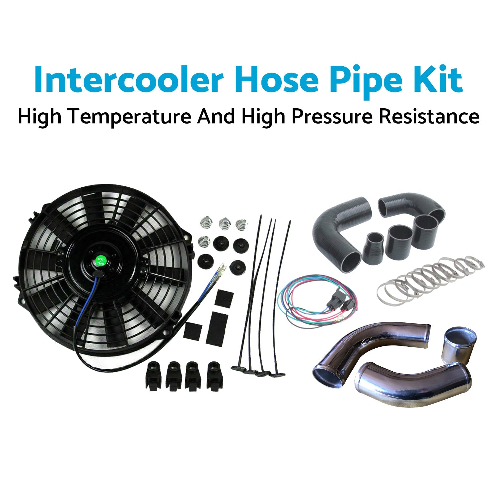 Intercooler Hose Pipe Kit Suitable for Nissan Patrol GU ZD30TDI 3.0L Aluminum-3