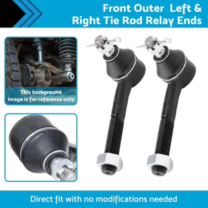 Front Outer LH & RH Tie Rod Relay Ends Suitable For Nissan Navara D21 92-97 4X4-2