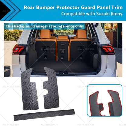 Bumper Protector Guard Panel Trim Alloy Rear Suitable for Suzuki Jimny 19-23-0