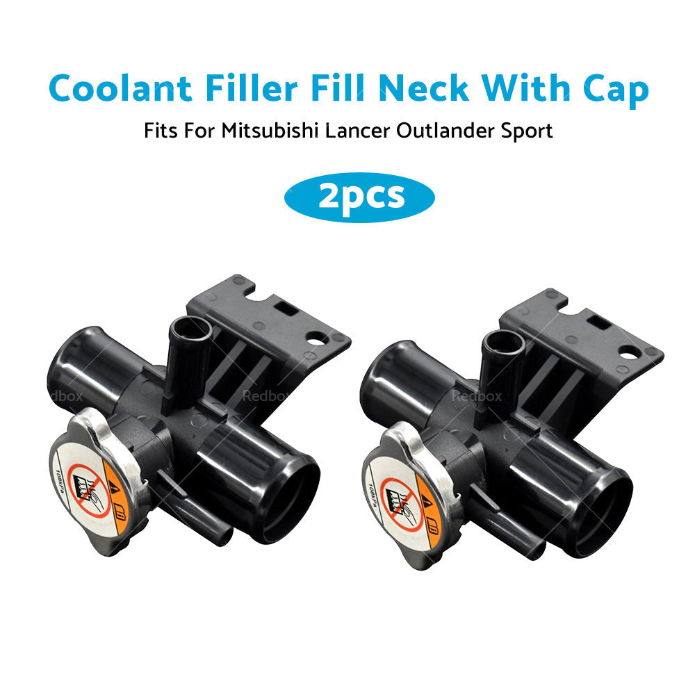 2PCS Radiator Coolant Filler Fill Neck With Cap For Lancer Outlander Sport-3