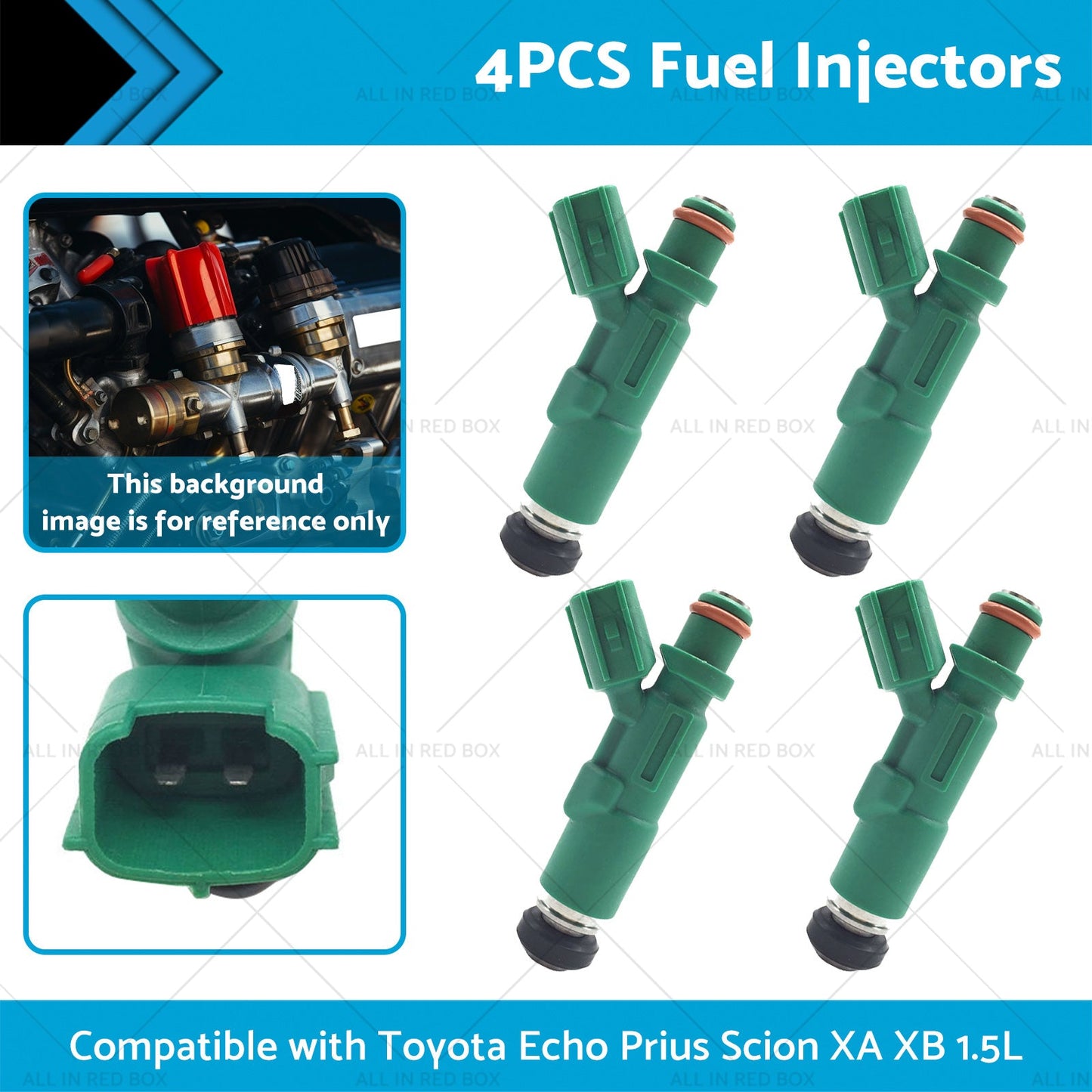 4PCS Fuel Injectors Suitable for Scion XA XB 1. 5L Toyota Echo Prius 1. 5L 00-09-1