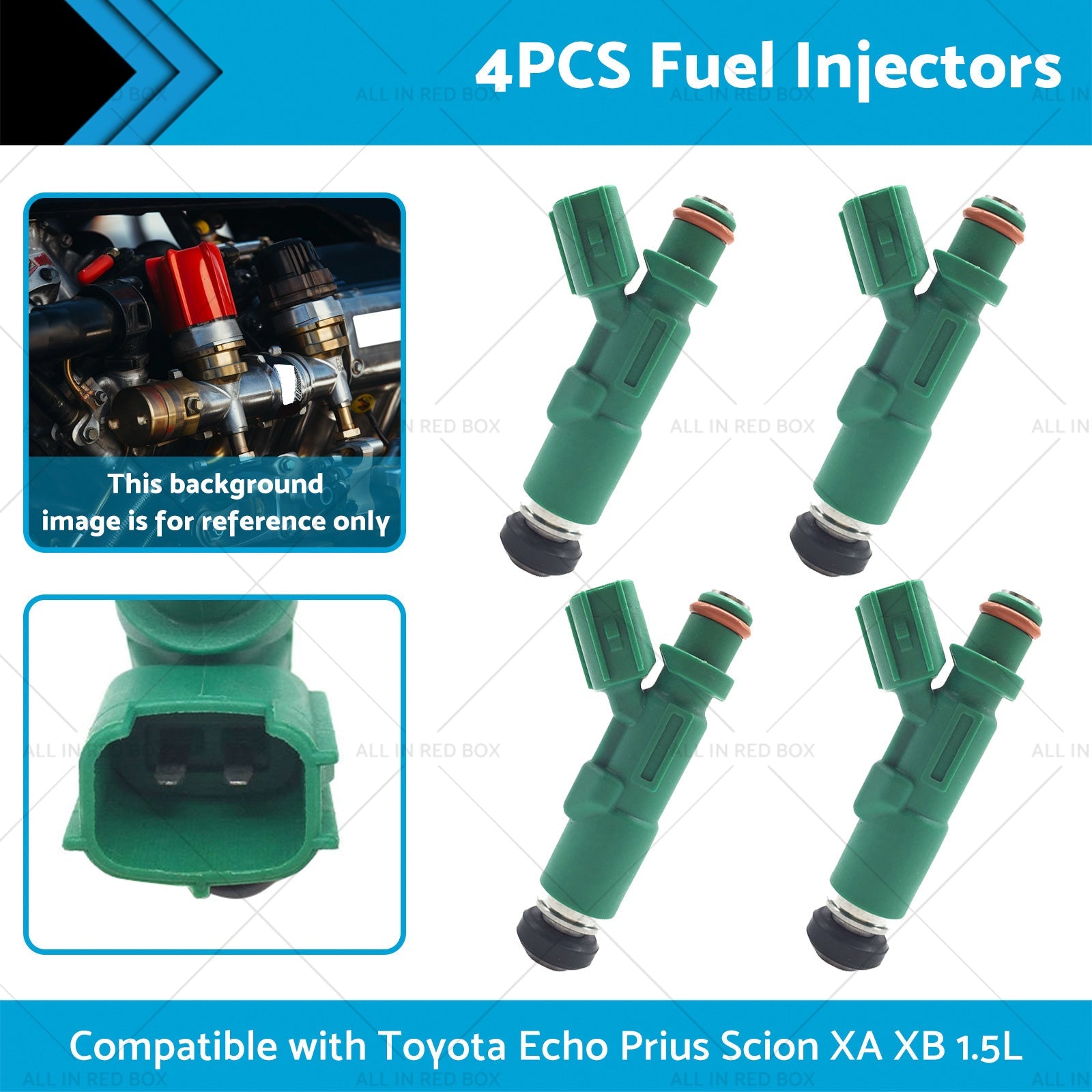 4PCS Fuel Injectors Suitable for Scion XA XB 1. 5L Toyota Echo Prius 1. 5L 00-09-1