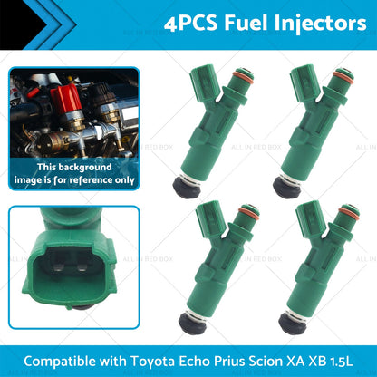 4PCS Fuel Injectors Suitable for Scion XA XB 1. 5L Toyota Echo Prius 1. 5L 00-09-1
