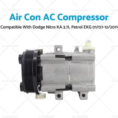 Air Con AC Compressor Suitable for Dodge Nitro KA 3.7L Petrol EKG 01/07-12/2011-3