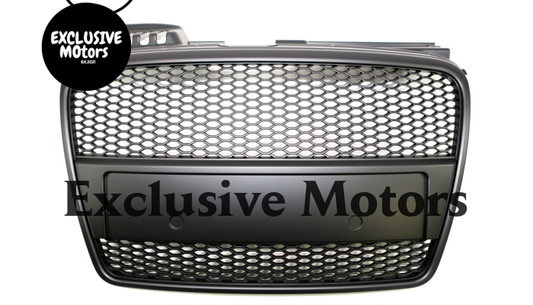 RS4  Honeycomb Grille for Audi A4 B7 2005-2008 Matte Black