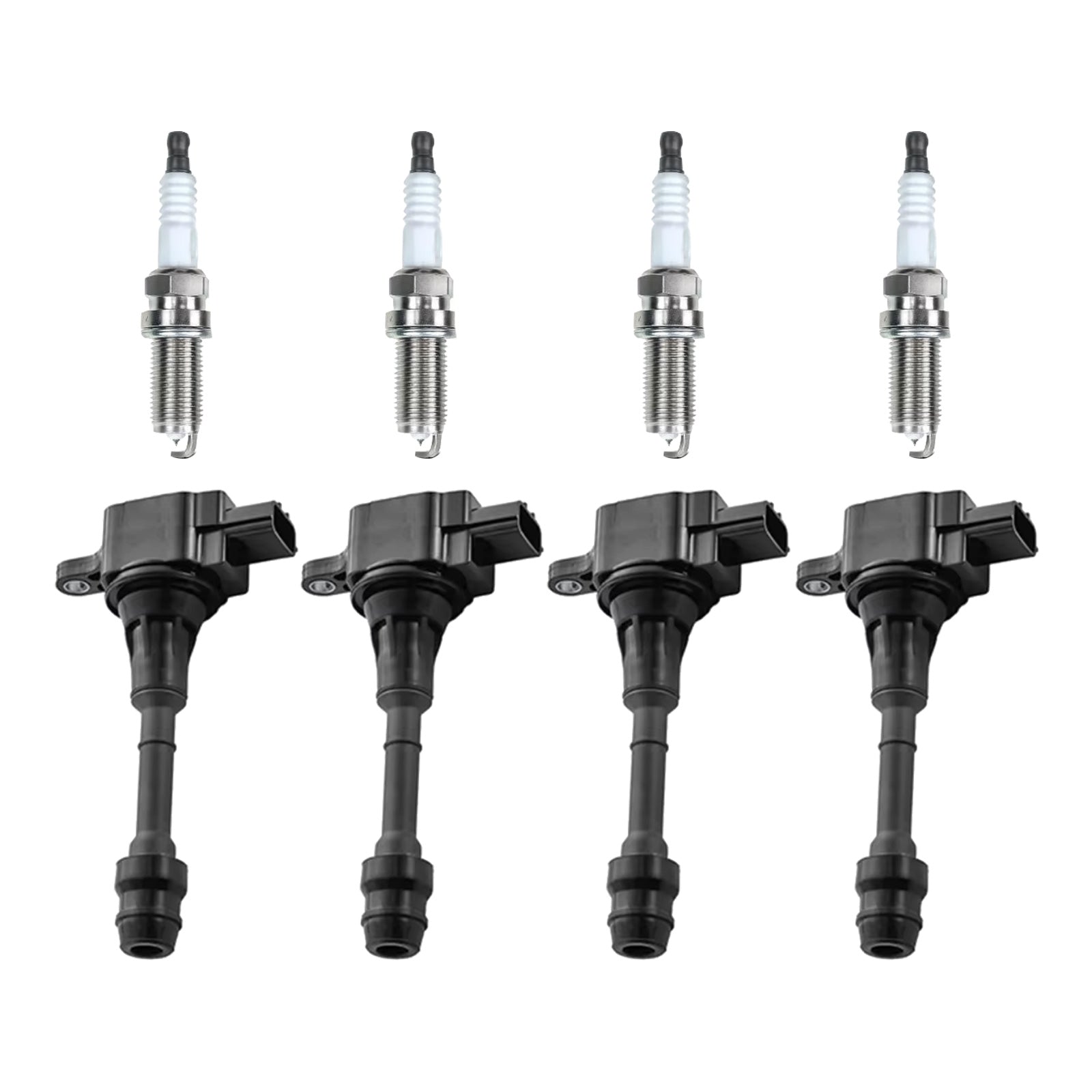 4x Ignition Coils & 4x Spark Plugs Suitable for Nissan X-Trail T30 224488H315-0