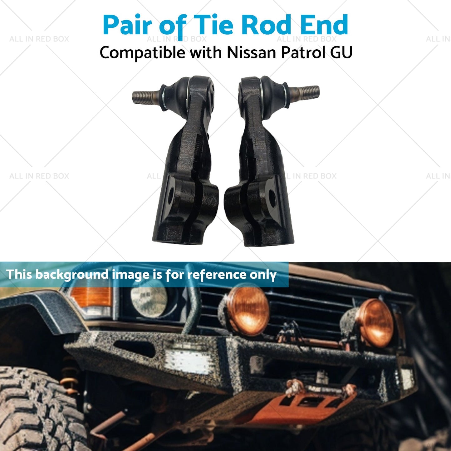 Pair Tie Rod End Suitable For Nissan Patrol GU Y61 Series 4wd 03-On-3