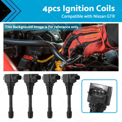 4PCS Ignition Coil Suitable for Nissan R35 GT-R 3. 8L VR38DETT 08-15 22448JF00B-0