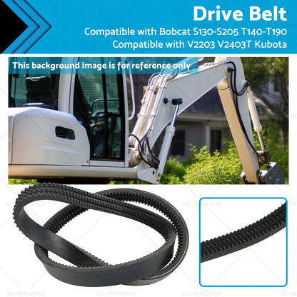Drive Belt Suitable for Bobcat S130-S205 T140-T190 V2203 V2403T Kubota 6736775-0