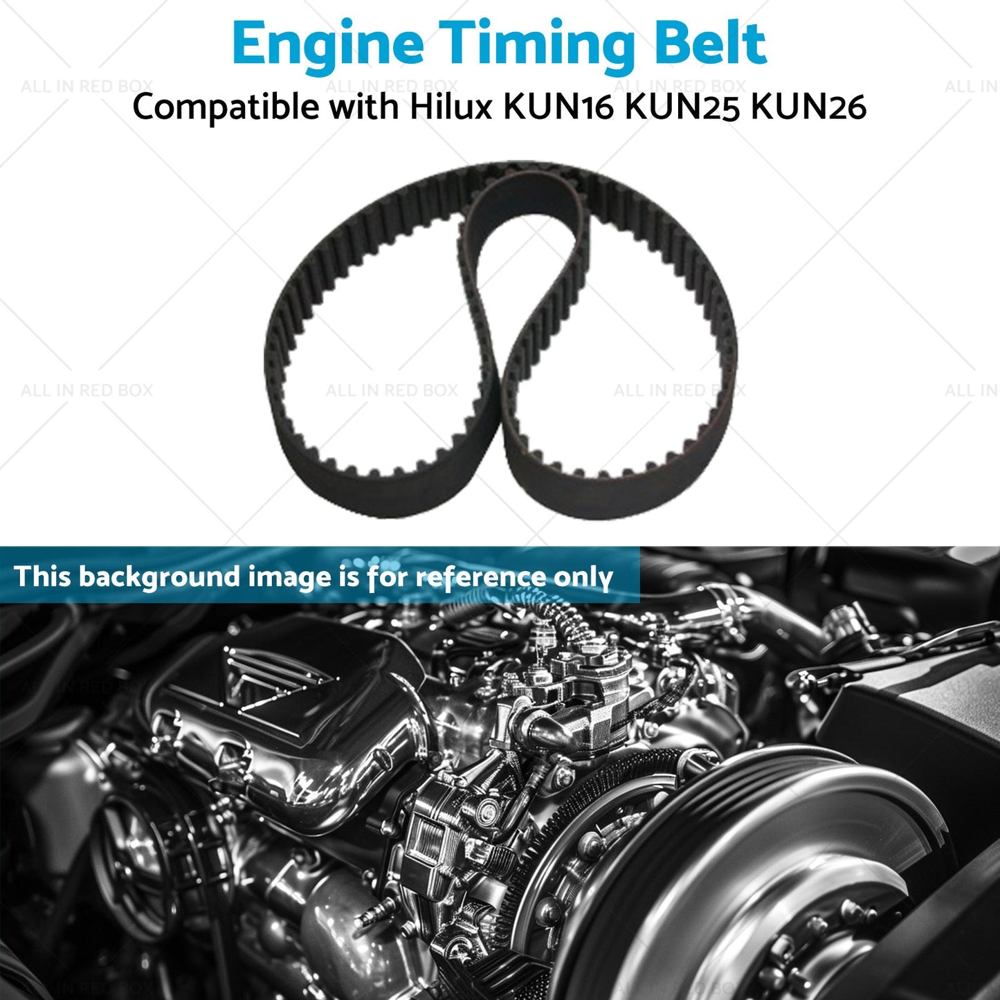 1KD-FTV Engine Timing Belt Suitable for Hilux KUN16 KUN25 KUN26 3. 0L Diesel