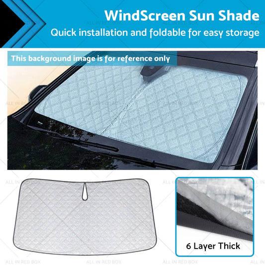 6 Layer Thick WindScreen Sun Shade Suitable For Toyota Camry 24 on UV Protection-0