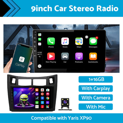 Suitable For Toyota Yaris XP90 05-12 Android 11 Carplay Radio Head Unit GPS Navi-1