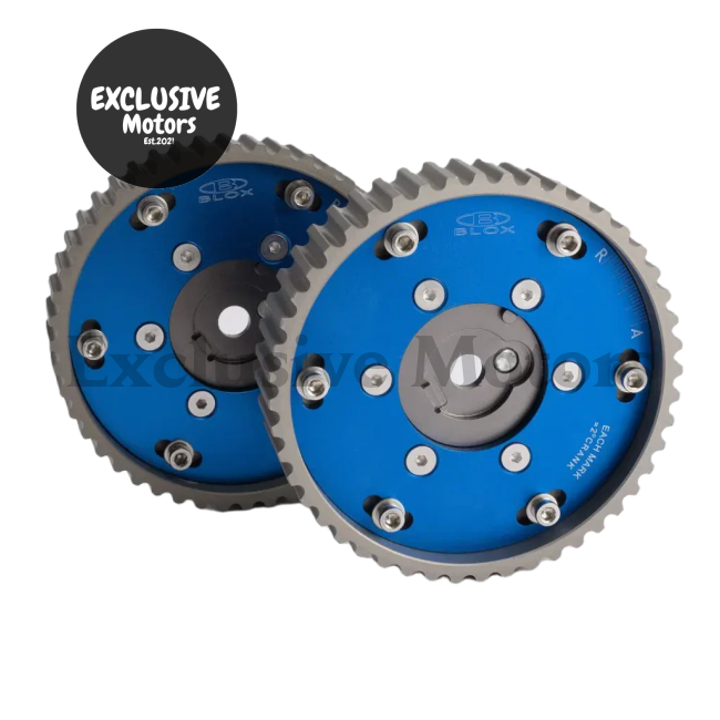 Adjustable 2 Pieces Aluminium Camshaft Timing Cam Gear Blue For Bmw E36 3 Series