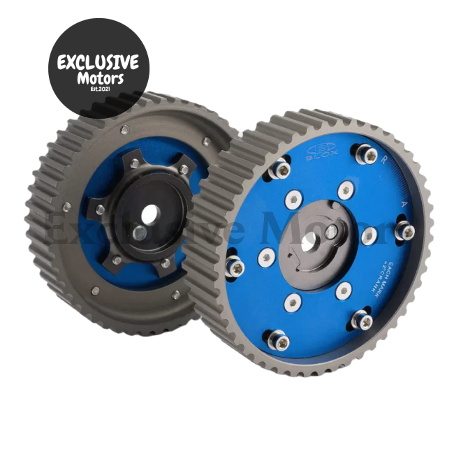 Adjustable 2 Pieces Aluminium Camshaft Timing Cam Gear Blue For Bmw E36 3 Series