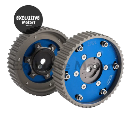 Adjustable 2 Pieces Aluminium Camshaft Timing Cam Gear Blue For Bmw E36 3 Series