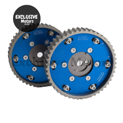 Adjustable 2 Pieces Aluminium Camshaft Timing Cam Gear Blue For Bmw E36 3 Series