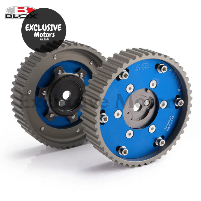 Adjustable 2 Pieces Aluminium Camshaft Timing Cam Gear Blue For Bmw E36 3 Series