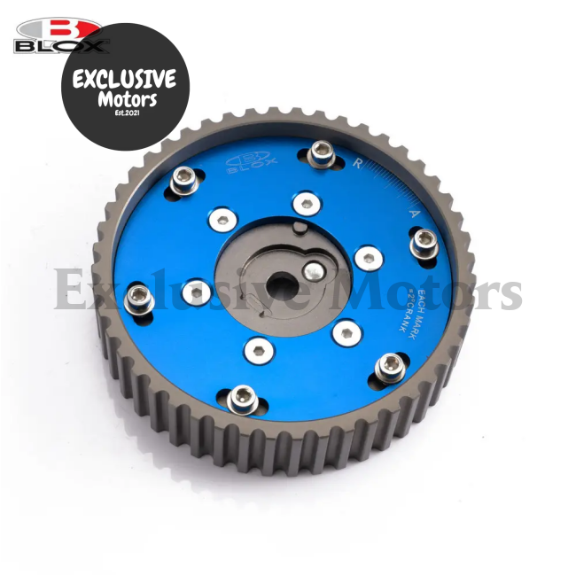 Adjustable 2 Pieces Aluminium Camshaft Timing Cam Gear Blue For Bmw E36 3 Series