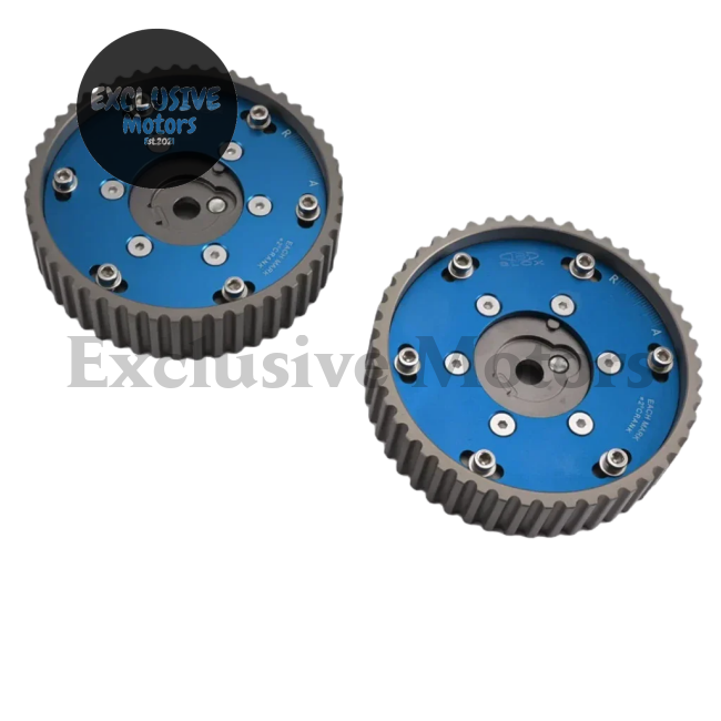 Adjustable 2 Pieces Aluminium Camshaft Timing Cam Gear Blue For Bmw E36 3 Series