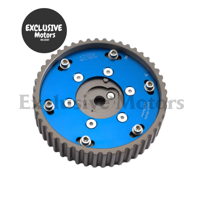 Adjustable 2 Pieces Aluminium Camshaft Timing Cam Gear Blue For Bmw E36 3 Series