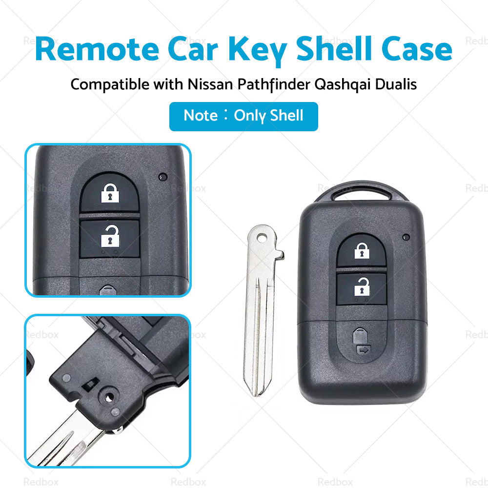Replacement Remote Car Key Shell Suitable For Nissan Pathfinder Qashqai Dualis-1
