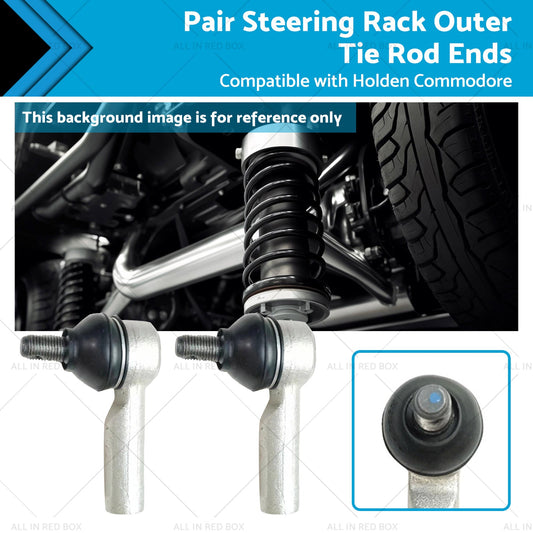 Pair Steering Rack Outer Tie Rod Ends Suitable for 05-15 Toyota Hilux KUN26-0